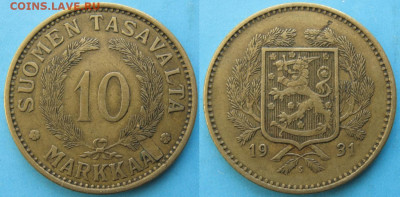 Финляндия 10 марок 1931 до 29-03-23 в 22:00 - 19.35. -Финляндия 10 марок 1931    96-ак7-3110