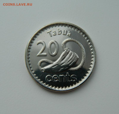 Фиджи 20 центов 2012 г. (Фауна) С рубля! до 28.03.23 - DSCN9583.JPG