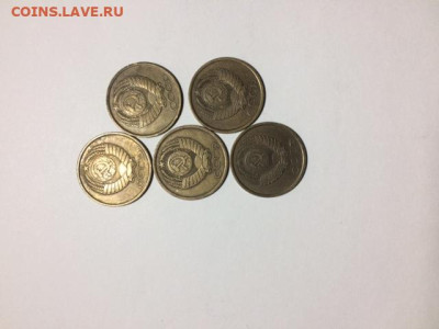 Погодовка СССР:  5 коп - 1987, 5 коп - 1991Л Фикс - 5коп 1987 - 5шт А игорьфар.JPG