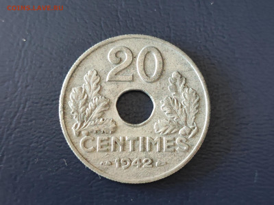 Франция 20 сантимов, 1942 до 28.03.2023г в 23.00 - IMG_20230319_112412