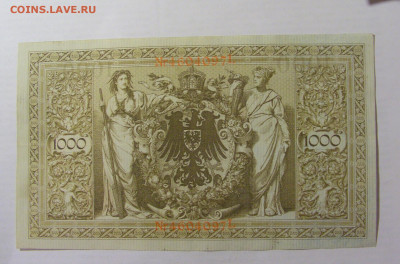 1 000 марок 1910 Германия красный (097) 31.03.2023 22:00 МСК - CIMG7756.JPG