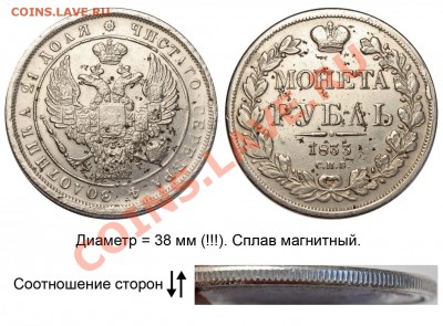 Рубль 1833 СПБ НГ - опознание и предпродажная оценка - 21