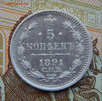 5 копеек 1891 г. СПБ АГ. Александр III. - DSCN1180.JPG