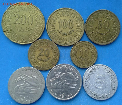 Тунис - 8 монет до 1.04 - ddd 005
