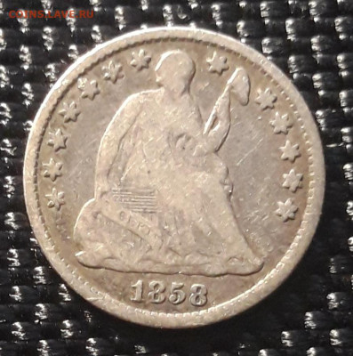 Half Dime США 1858, двор "О", до 01.04.23 - 20230325_114543