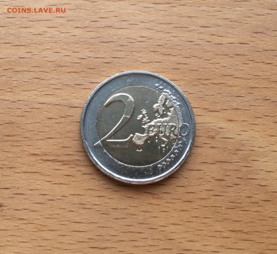 биметалл Люксембург 2 евро 2022 35 лет программе Эразмус - IMG_6835.JPG
