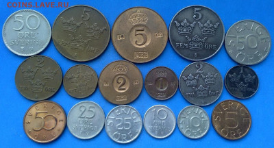 Швеция - 17 монет до 3.04 - ru 011