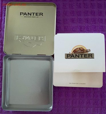 Металлическая коробка от сигарилл PANTER MIGNON RED. - 20210111_145041