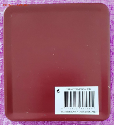 Металлическая коробка от сигарилл PANTER MIGNON RED. - 20210111_144338