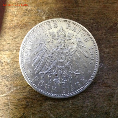 Бавария, 5 марок, 1904г. - IMG_4921.JPG