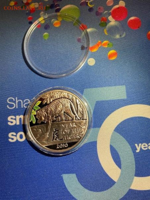 1 Доллар  НИУЭ 2009  Лунный календарь Год Тигра 2010г до 05. - SCExBlLWvJM