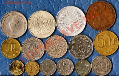Лот сборный . 15  иностранных монет. До 19.12.2011г. - Изображение 380