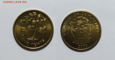Сейшельские о-ва 5 центов 2003 г, без обращения - 5.04 - IMG_20230401_091730