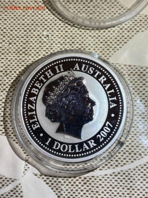 1 Доллар  Австралия 2007  Лунный календарь Год Крысы Лунар П - LTIcqhI3sjk