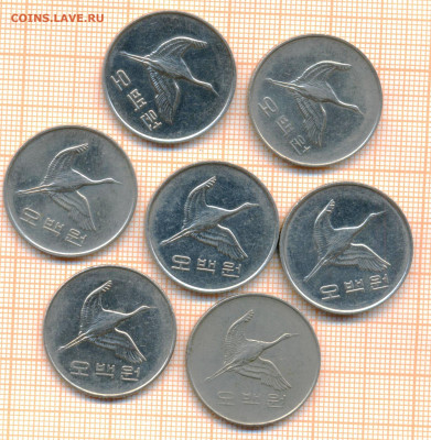 Южная Корея 500 вон., фикс 55 руб - Южная Корея 500а