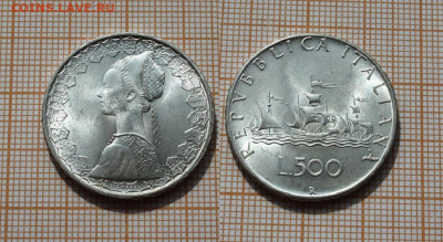 Италия 1966 год 500 лир Парусник. До 6.04.2023 в 22:00 - италия
