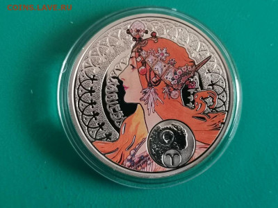 1дол 2011 Ниуэ- Зодиак А.Мухи - Овен, Ag925, до 10.04 - ЯЯ Муха-Овен-1