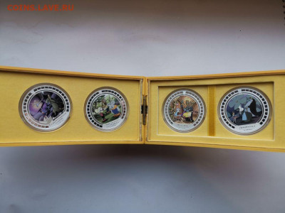 2дол 2008 О-ва Кука - Союзмультфильм (4шт), Ag999, до 10.04 - ЯЯ Союзмультфильм-1