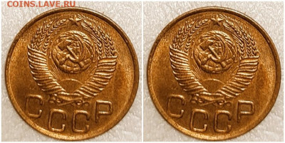 3 копейки 1951 aUNC БЛЕСК с 200р до 10.04.2023 в 22:00м - ждлотол