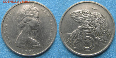 Новая Зеландия 5 центов 1978 до 10-04-23 в 22:00 - Новая Зеландия 5 центов 1978    8964