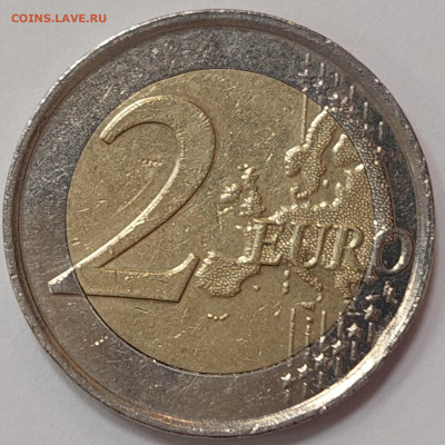 Бельгия 2 евро 2012 г. 10 лет введение евро  до 10.04.23 - 20230404_181055