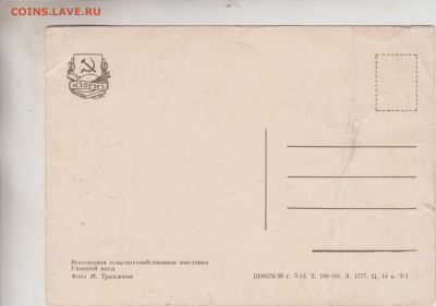 Открытка ВДНХ 1956 г. до 11.04.23 г. в 23.00 - 032