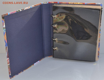 Альбом на кольцах для значков и медалей - Ламин. значки с листами -3