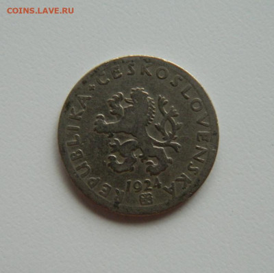 Чехословакия 20 геллеров 1924 г. С рубля! до 11.04.23 - DSCN0643.JPG