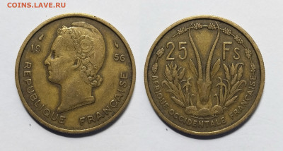Французская Западная Африка 25 франков 1956 г - 11.04 - IMG_20230404_071057