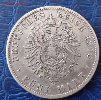 5 марок 1876 Пруссия - подлинность и оценка - msg385989355-134236