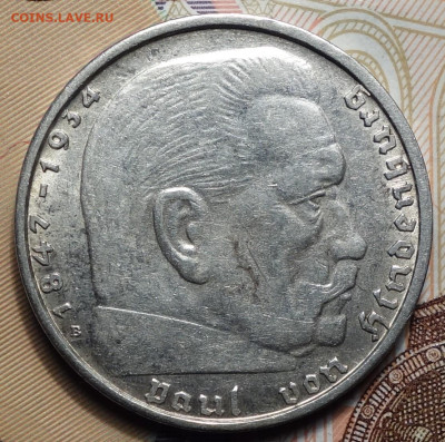2 рейхсмарки 1939г В Гинденбург 13.04.23 в 22-00 - 1939 В аверс.JPG