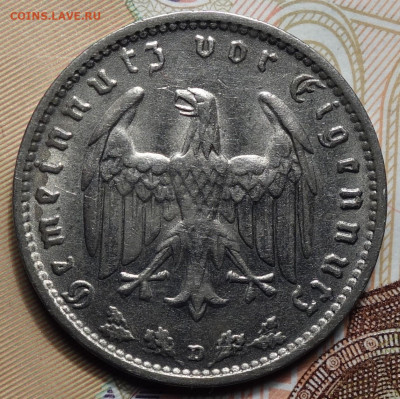 1 рейхсмарка 1934г D 13.04.23 в 22-00 - 1934г D аверс.JPG
