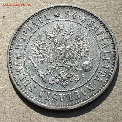 Финляндия 1 марка 1890 до 22-00 11.04 - PXL_20230408_070011954~2