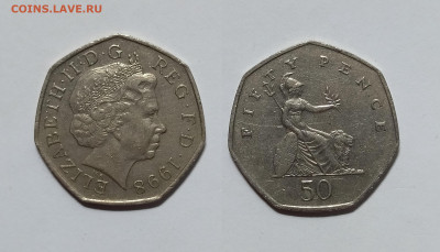 Великобритания 50 пенсов 1998 года тип IV - 14.04 - IMG_20230407_202823