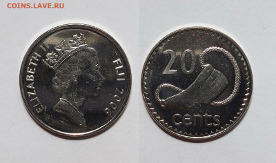 Фиджи 20 центов 2006 г Елизавета II - 14.04 - IMG_20230407_203254