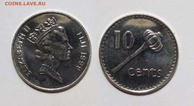 Фиджи 10 центов 1999 г Елизавета II - 14.04 - IMG_20230407_203325