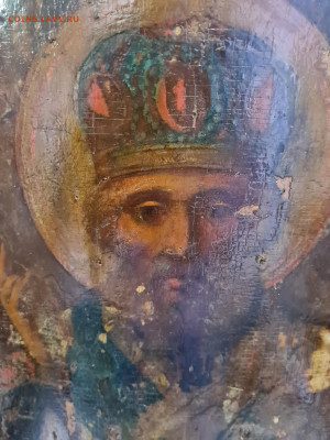 Старинная большая Икона Николай Чудотворец. до 14.04. - 20230403_130558