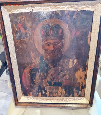 Старинная большая Икона Николай Чудотворец. до 14.04. - 20230403_130548