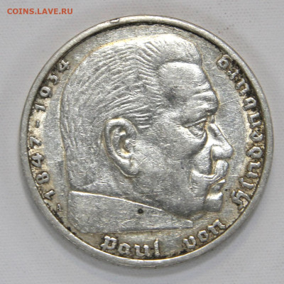 Германия 5 марок 1935 А Отличные c 200! до 12.04 в 22:10 - Германия 5 марок 1935 А_9