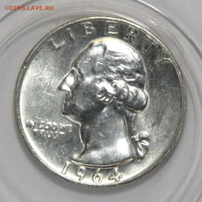 4 доллара 1964 D Люкс с 200 до 12.04 в 22:10 - США четверть доллара 1964 D_4