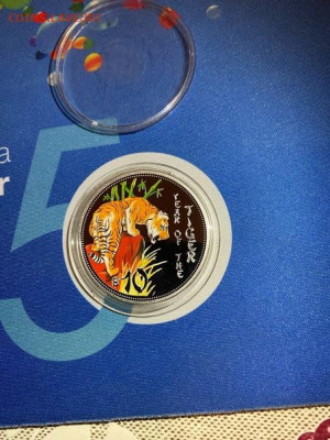 10 Долларов  Острова Кука 2010  Лунный календарь Год Тигра д - tKIedP-5IFs