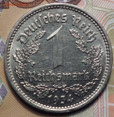 3 рейх 1 рейхсмарка 1934г G 19.04.2023г в 22-00 - 1934 G реверс.JPG