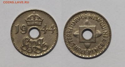 Британская Новая Гвинея 3 пенса 1944 г Георг VI - 18.04 - IMG_20230410_070557