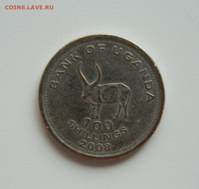 Уганда 100 шиллингов 2008 г. (Фауна) С рубля! до 19.04.23 - DSCN0933.JPG