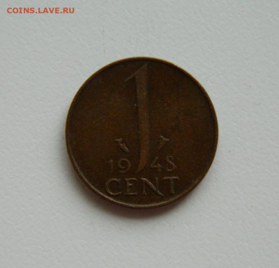 Нидерланды 1 цент 1948 г. С рубля! до 19.04.23 - DSCN1004.JPG