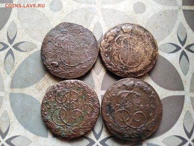 5 копеек 1768, 1770, 1780, 1783 до 18.04.2023 - 4пят (17)