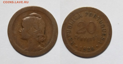 Португалия 20 сентавос 1924 года - 21.04 - IMG_20230415_111715