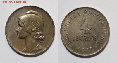 Португалия 4 сентаво 1917 года - 21.04 - IMG_20230415_111732
