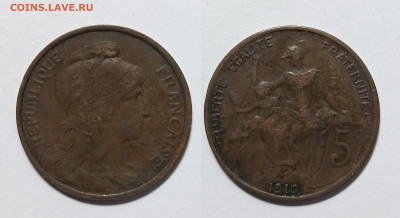 Франция 5 сантимов 1916 года - 21.04 - IMG_20230415_113826