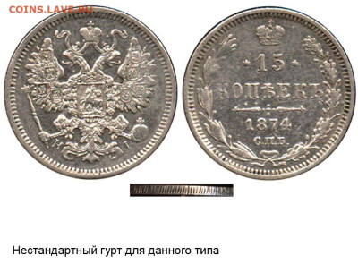 3 копейки 1924 г. - слаборубчатый гурт - 15 копеек 1874 СПБ-HI №1 - гурт смешанный